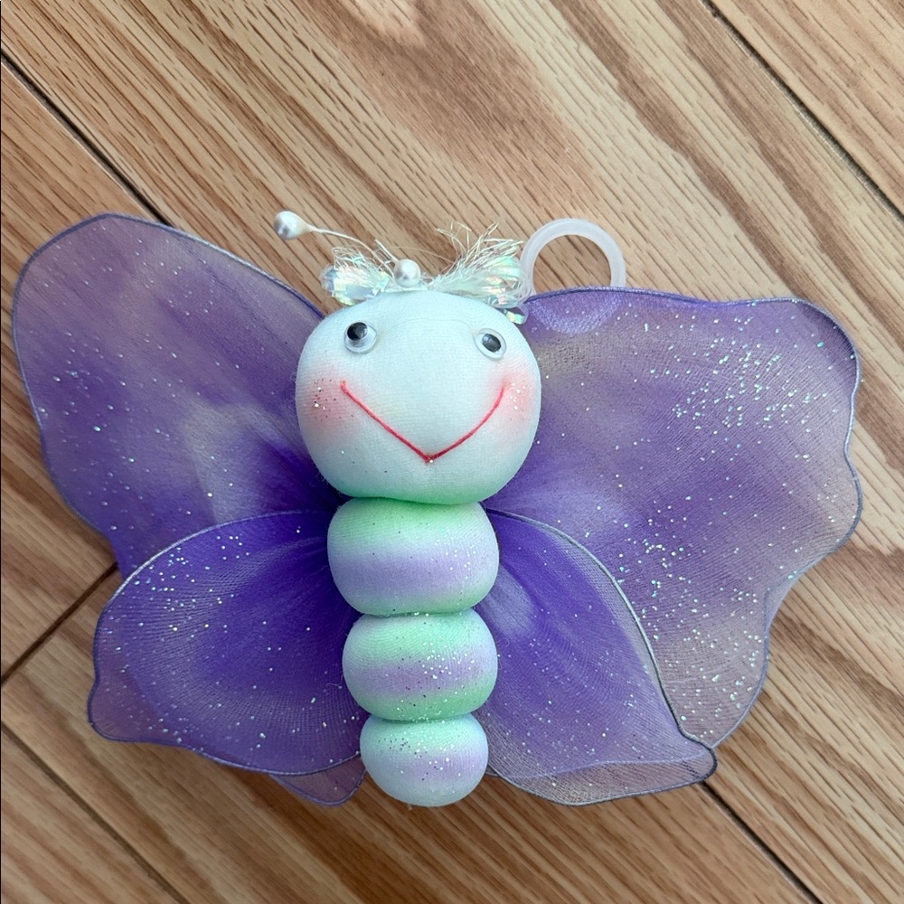 Purple Butterfly Plush decor